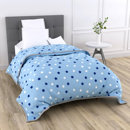 Loreto Cotton Single Blanket | Nile Blue Stars