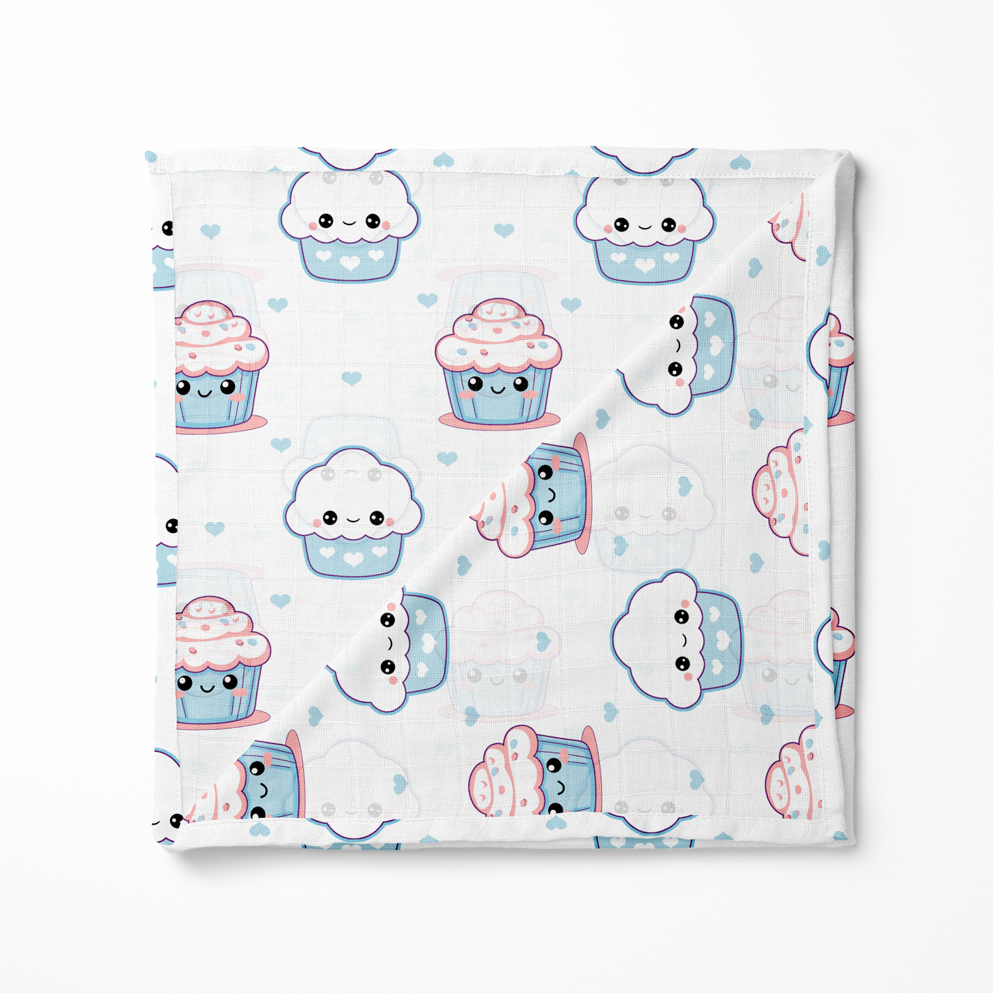 Loreto Baby Muslin Swaddle Combo Pack of 3 | 100% Cotton | Born To Fly, Cupcake & Little Duck