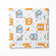 Loreto Baby Muslin Swaddle Combo Pack of 3 | 100% Cotton | Born To Fly, Cupcake & Little Duck