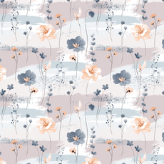 Blush Floral Single Dohar – 100% Cambric Cotton Lightweight AC Blanket (58 x 88 Inches)