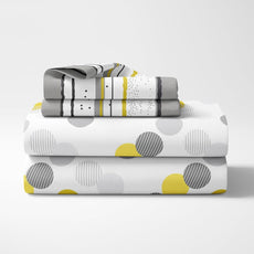 Tender Shoots Design 100% Cotton Flat Single Bedsheet, 144 TC