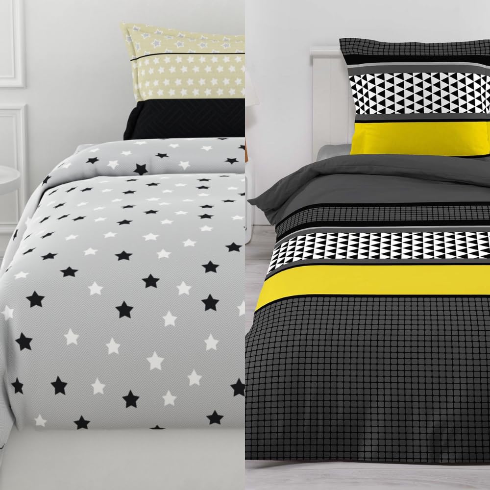 Loreto Stone Slate Grey Single Bedsheet | 144 TC | 100% Cotton - main product image