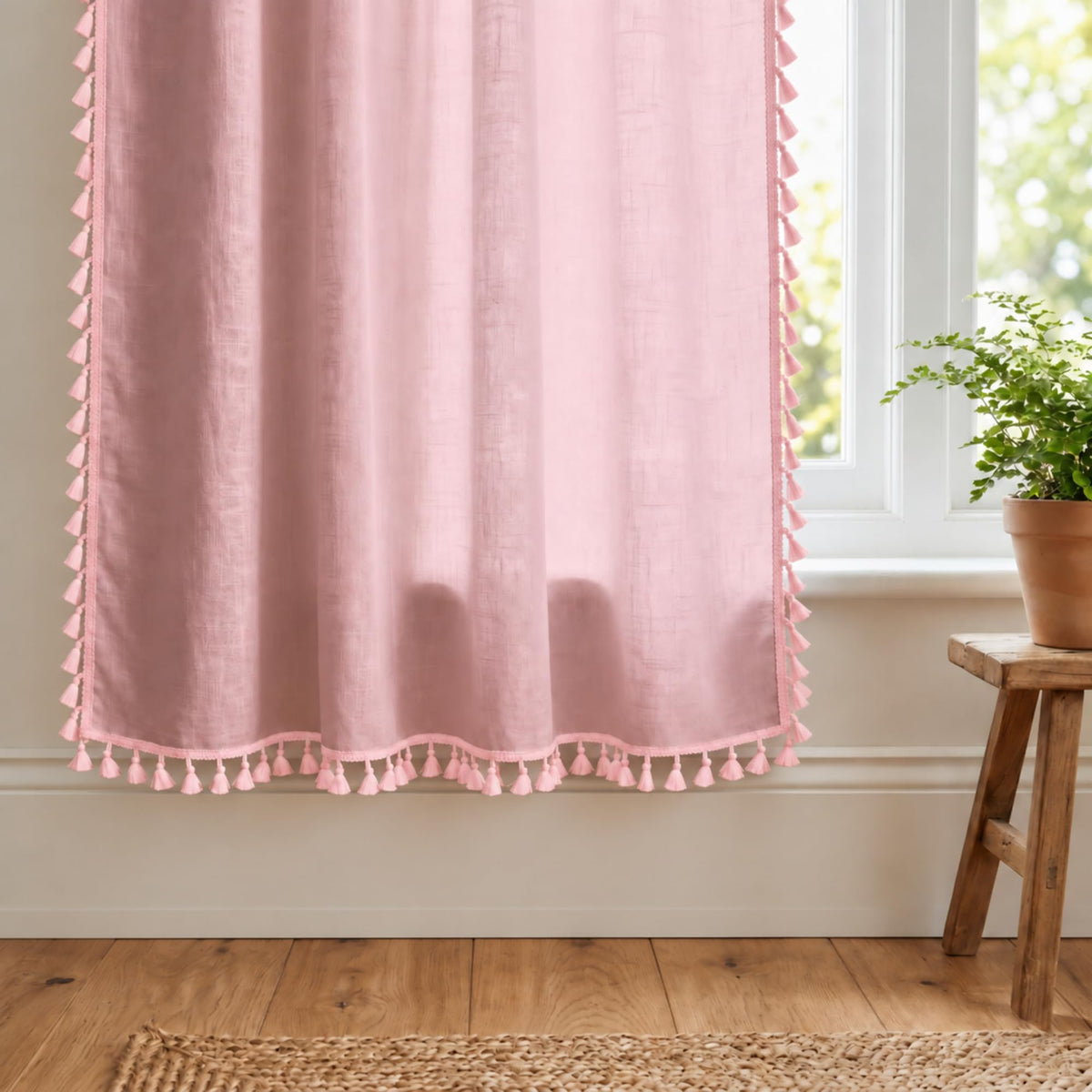 Loreto Blush Pink Blackout Curtain | Set of 2 | 48 x 60 Inches - main product image