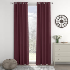 Wine Red Door Curtain - Blackout Set of 1 (4 x 7 ft)