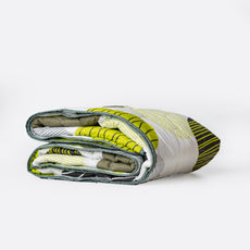 Olive Green & Black Circles 100% Cotton Reversible Comforter for Single Bed | 150 GSM Lightweight Winter Quilt | AC Blanket 54
