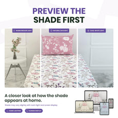 Pink & Teal Blooms 144 TC 100% Cotton Elastic Fitted Single Bedsheet with 1 Pillow Cover - 78 x 36 Inches