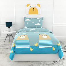Loreto Cotton Single Flat Bedsheet | Bear & Duck