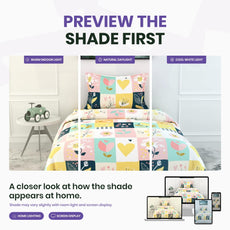 Pastel Garden 100% Cotton Single Bed Bedsheet with Pillow Cover | 186 TC Percale Weave | Soft, Durable & Breathable Flat Sheet 58 x 88 Inches
