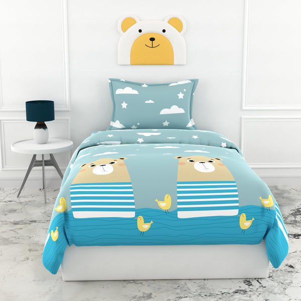 Loreto Cotton Single Flat Bedsheet | Bear & Duck