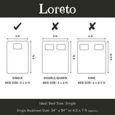 Tender Shoots Design 100% Cotton Flat Single Bedsheet, 144 TC