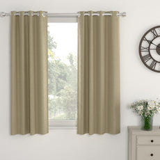 Light Khaki Window Curtain - Blackout Set of 1 (4 x 5 ft)
