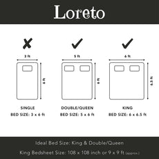 Green Leaf King Bedsheet - 210 TC 100% Cotton with 2 Pillow Covers (108 x 108 Inches)