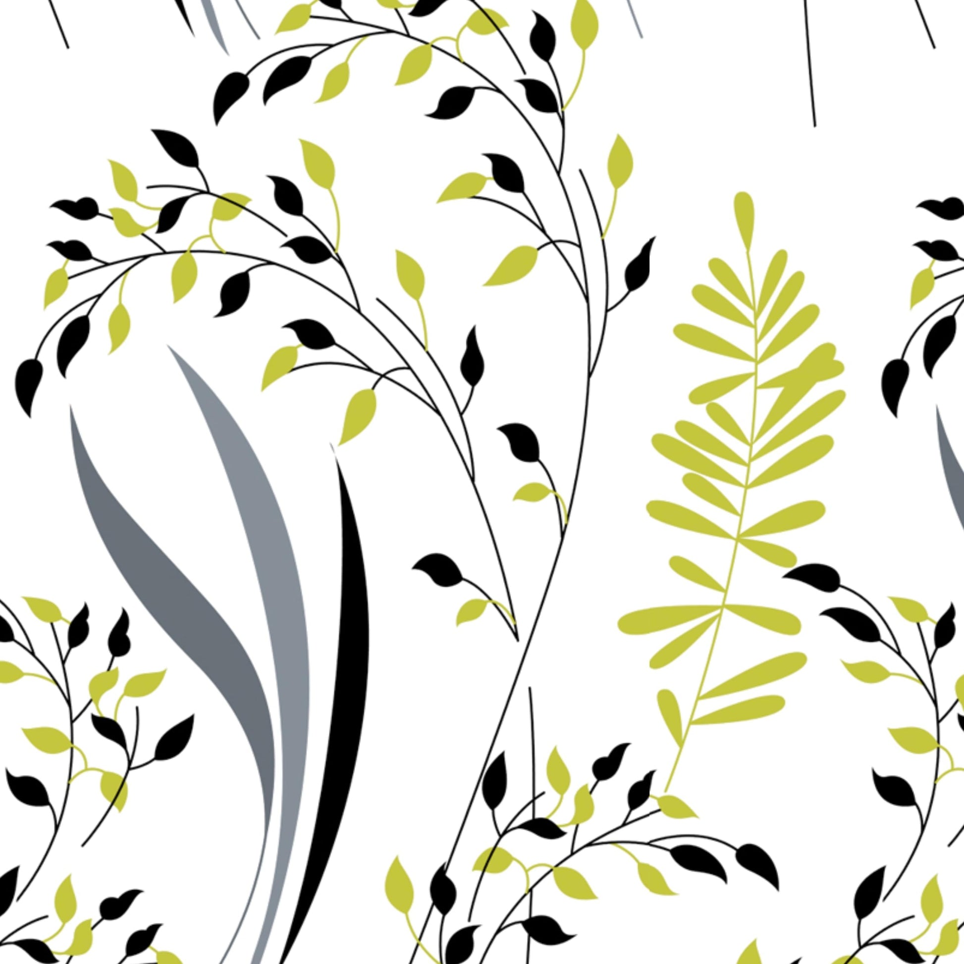 Olive & Charcoal Trail 100% Pure Cotton Double Bedsheet with 2 Pillow Covers, 186 TC, 90 x 108 Inches