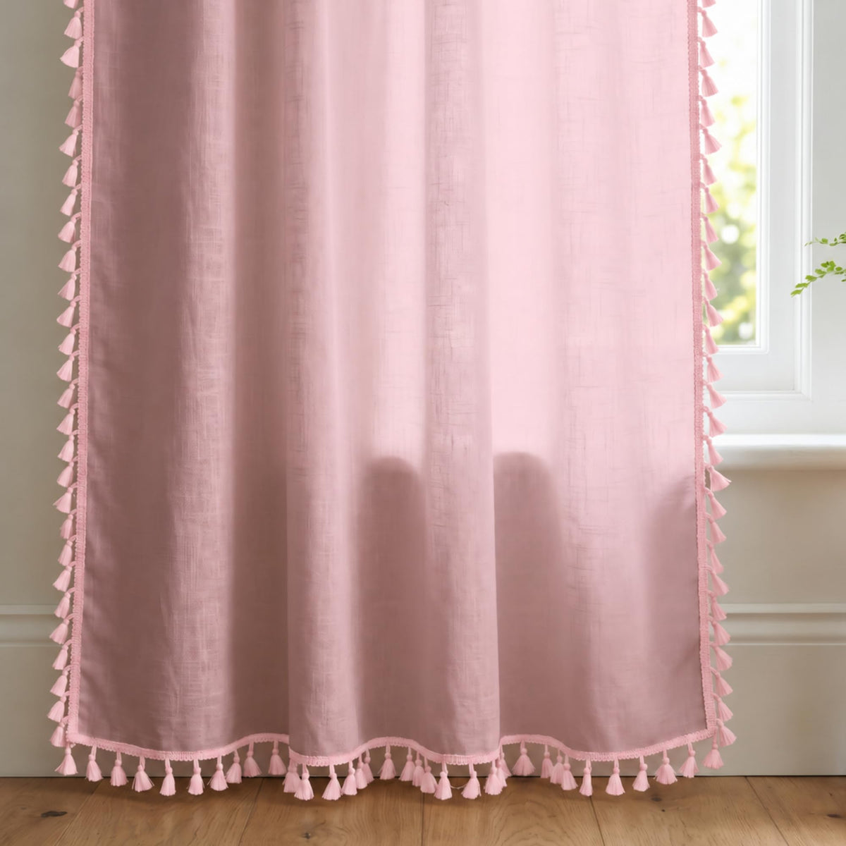 Loreto Blush Pink Blackout Curtain | Set of 2 | 48 x 84 Inches - main product image