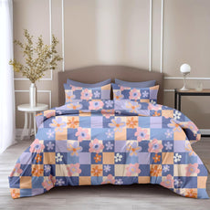 Loreto Cotton Double Bedsheet | Pastel Floral Soft & Breathable