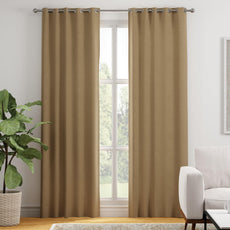 Khaki Door Curtain - Blackout Set of 1 (4 x 7 ft)