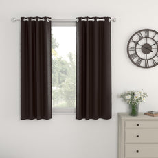 Dark Coffee Window Curtain - Blackout Set of 1 (4 x 5 ft)
