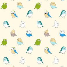 Multicolor Birds Door Curtain - Cotton Set of 1 (4 x 7 ft)