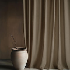 Khaki Window Curtain - Blackout Set of 1 (4 x 5 ft)
