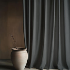 Dim Grey Window Curtain - Blackout Set of 2 (4 x 5 ft)
