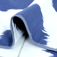 Navy Haze Big Polka 100% Cotton Reversible Single Bed Blanket | Lightweight & Soft AC Dohar | Breathable & Skin-Friendly for All Seasons | 54 x 84 Inches