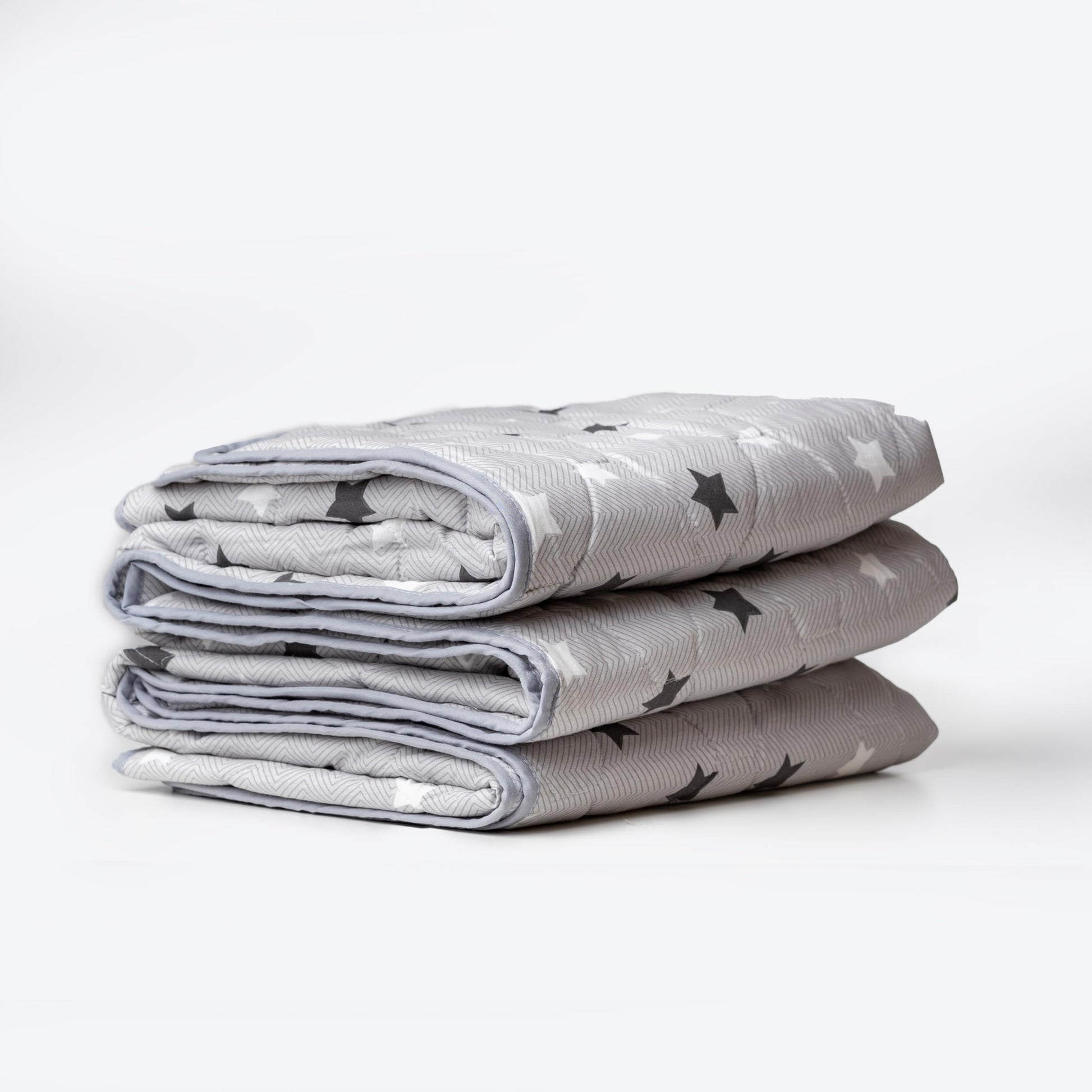 Grey Slate Stars 100% Cotton Reversible Comforter for Single Bed | 150 GSM Lightweight Winter Quilt | AC Blanket 54" x 84"