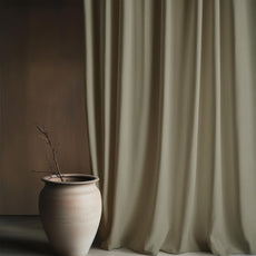 Light Khaki Door Curtain - Blackout Set of 2 (4 x 7 ft)