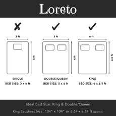 Antique Beige 210 TC Cotton Bedsheet for King Size Bed with 2 Pillow Covers - Soft & Breathable Plain King Bed Sheet, 104 x 104 Inches