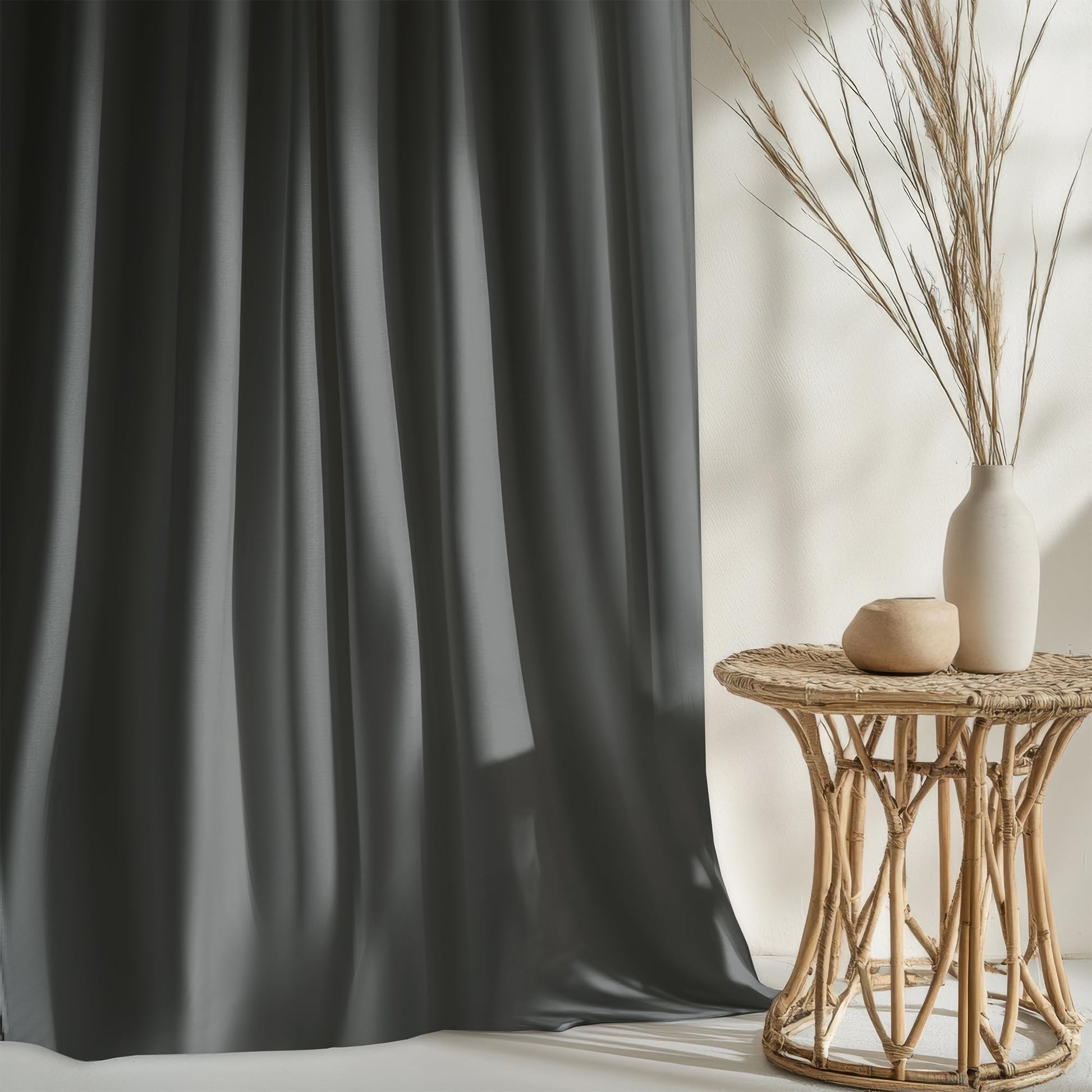 Dim Grey Door Curtain - Blackout Set of 1 (4 x 7 ft)