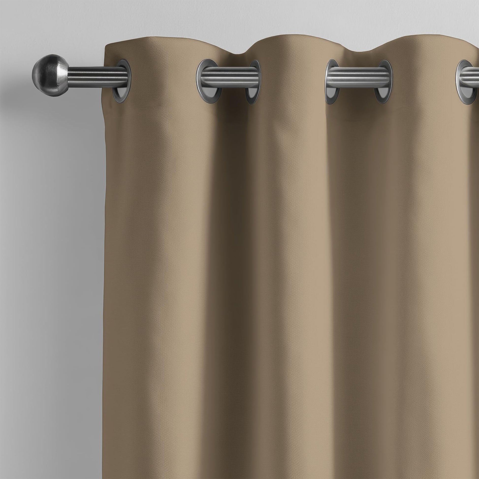 Khaki Door Curtain - Blackout Set of 1 (4 x 7 ft)