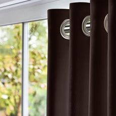 Dark Coffee Door Curtain - Blackout Set of 1 (4 x 7 ft)