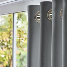Dim Grey Door Curtain - Blackout Set of 2 (4 x 7 ft)