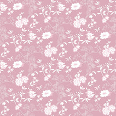 Pink Vine Blooms 144 TC 100% Cotton Elastic Fitted Single Bedsheet with 1 Pillow Cover - 78 x 36 Inches