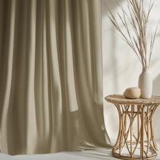 Light Khaki Window Curtain - Blackout Set of 1 (4 x 5 ft)
