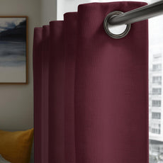 Wine Red Door Curtain - Blackout Set of 2 (4 x 7 ft)