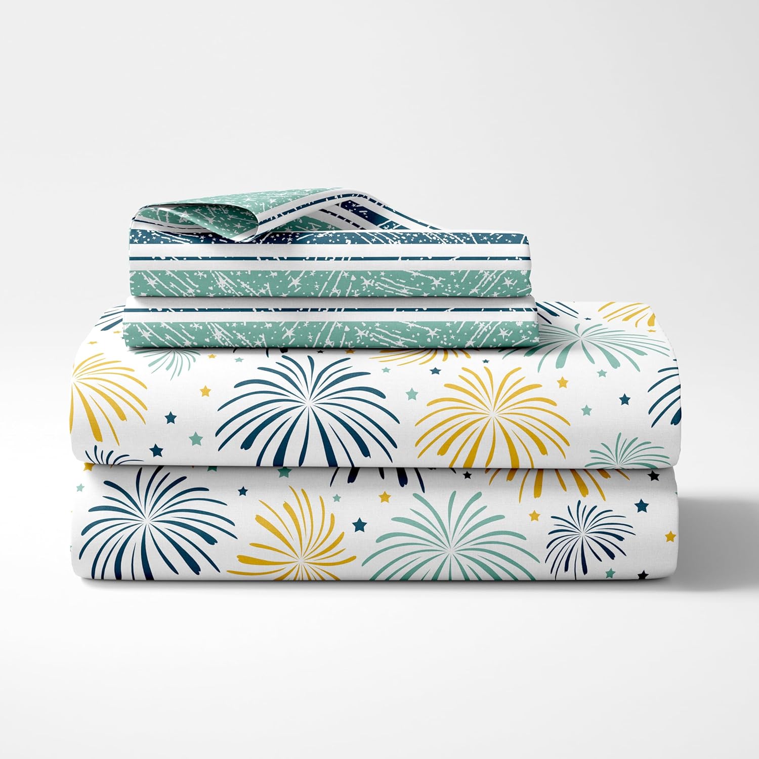 Sparkling Enamel 100% Cotton Flat Single Bedsheet, 144 TC