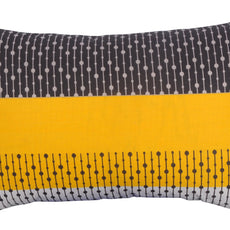Modern Geometric Yellow 144 TC Cotton Pillow Cover Set of 2 - Soft, Breathable & Durable (17 x 27 Inches)