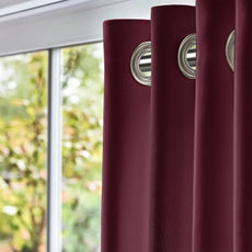 Wine Red Door Curtain - Blackout Set of 1 (4 x 7 ft)