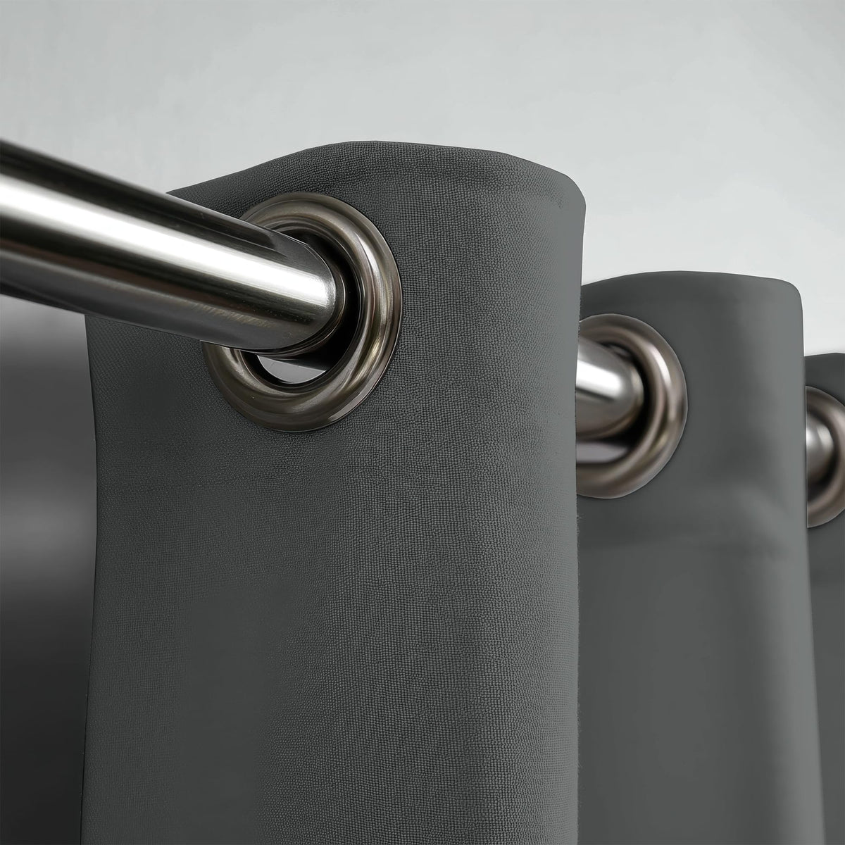 Dim Grey Door Curtain - Blackout Set of 2 (4 x 7 ft)