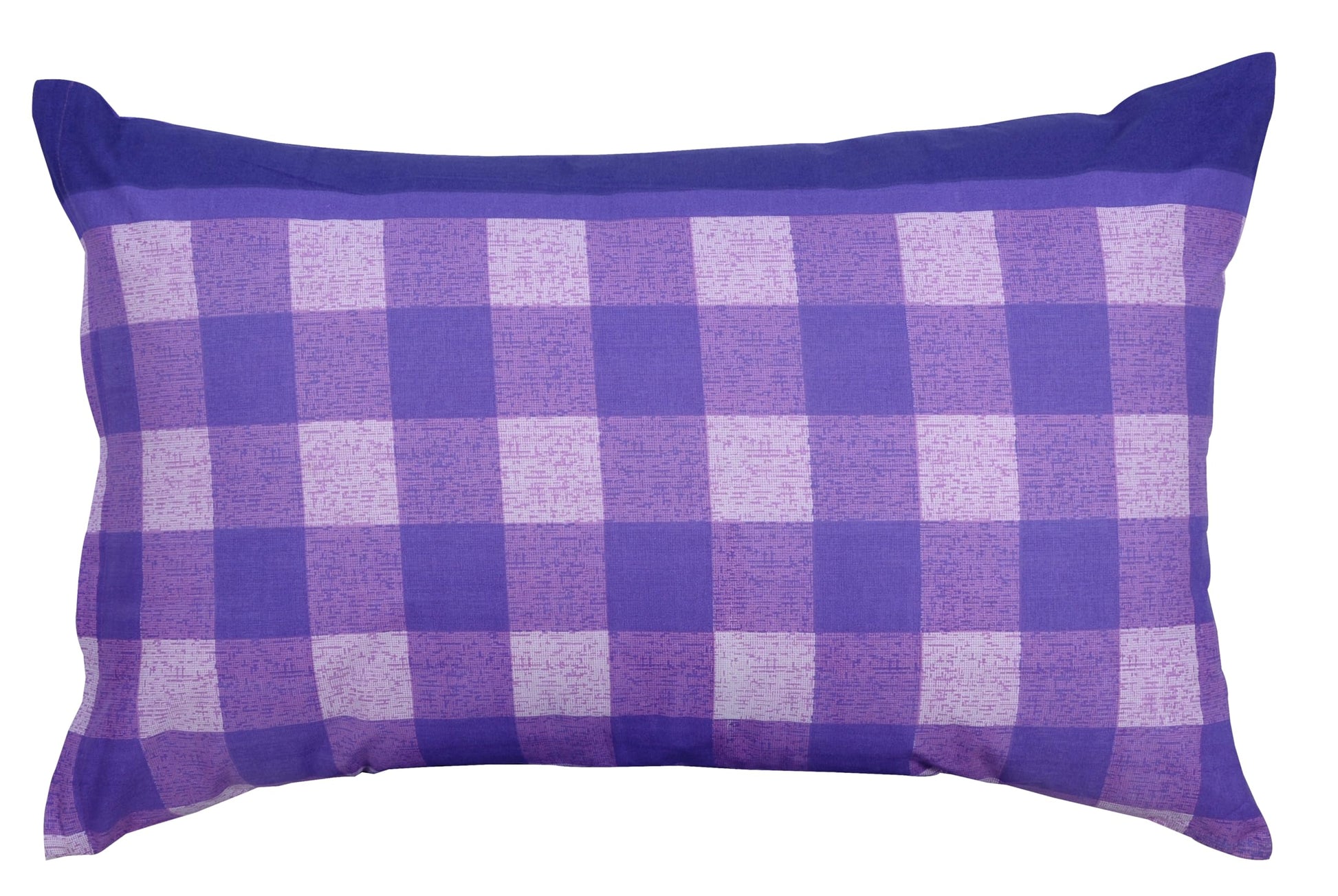 Botanical Stripe Purple 144 TC Cotton Pillow Cover Set of 2 - Soft, Breathable & Durable (17 x 27 Inches)