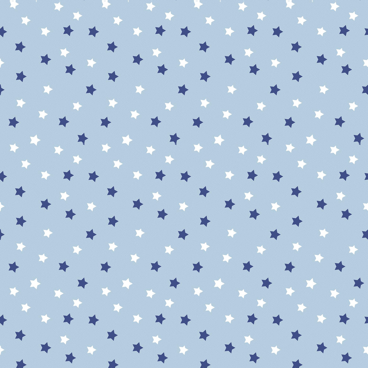 Nile Blue Stars 144 TC 100% Cotton Elastic Fitted Single Bedsheet with 1 Pillow Cover - 78 x 36 Inches