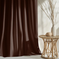 Dark Coffee Window Curtain - Blackout Set of 1 (4 x 5 ft)