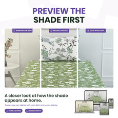 Green Floral Elegance 144 TC 100% Cotton Elastic Fitted Single Bedsheet with 1 Pillow Cover - 78 x 36 Inches