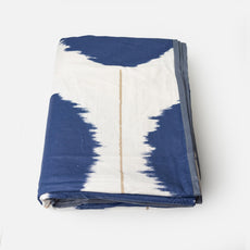 Navy Haze Big Polka 100% Cotton Reversible Single Bed Blanket | Lightweight & Soft AC Dohar | Breathable & Skin-Friendly for All Seasons | 54 x 84 Inches