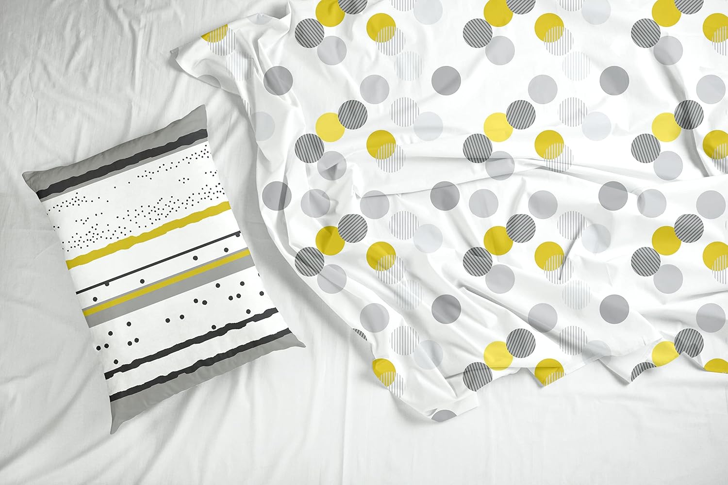 Tender Shoots Design 100% Cotton Flat Single Bedsheet, 144 TC