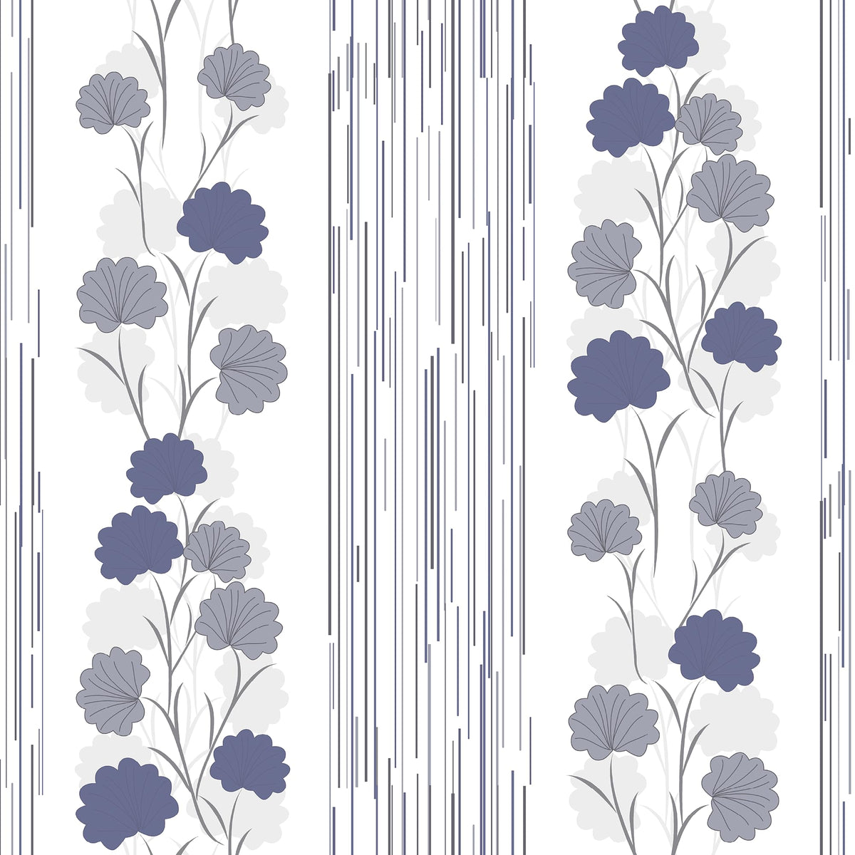 Loreto Lavender Botanical Bloom Cotton Cushion Covers | Set of 3 | 16 x 16 Inches - main product image