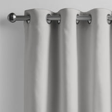 French Grey Window Curtain - Blackout Set of 2 (4 x 5 ft)