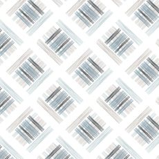 Mist & Charcoal Grid 100% Pure Cotton Double Bedsheet with 2 Pillow Covers, 186 TC, 90 x 108 Inches - Soft & Breathable