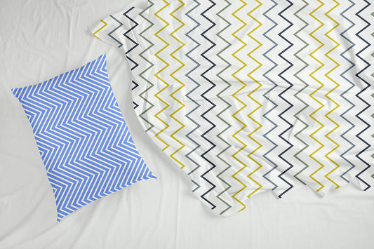 Loreto Multi Colour Single Bedsheet | 180 TC | 100% Cotton