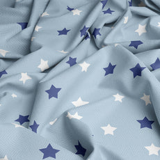 Blue Star Field 100% Cotton Flat Single Bedsheet, 144 TC